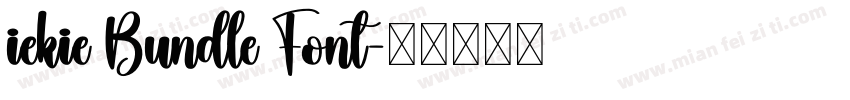 iekie Bundle Font字体转换